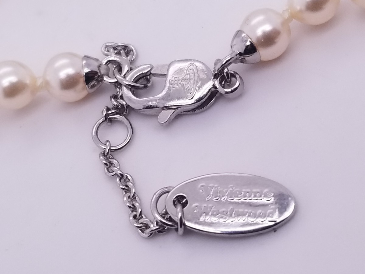 VIVIENNE WESTWOOD Olympia Platinum-Plated Brass & Pearl