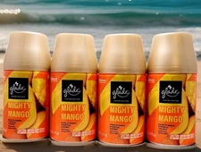4 Glade Mighty Mango Automatic Spray Air-Freshener Refills 6.2oz Each