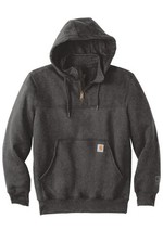 Carhartt Men's Rain Defender Dark Grey Loose Fit Heavyweight Quarter Zip Hoodie
