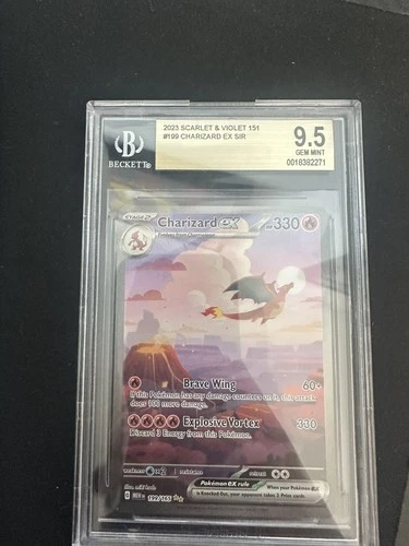 Charizard EX 199/165 Scarlet & Violet 151 Sir Special Illustration Rare BGS 9.5