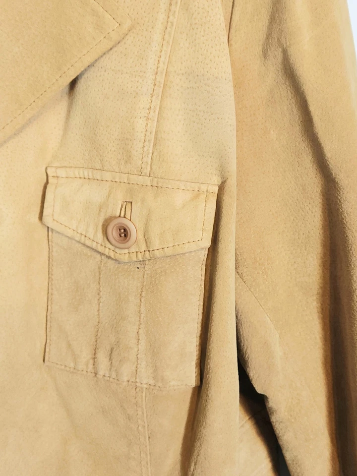 Chaqueta de gamuza para mujer talla grande Lane Bryant color camel talla 18/20 2X Foto 4 de 4