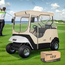 10L0L Golf Cart Enclosure fit for 2 Passenger EZGO TXT  RXV, Waterproof Windpro
