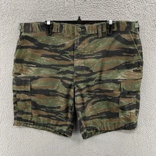 Propper Shorts Men Extra Large Green Camo Tiger Stripe Military Adjustable Waist