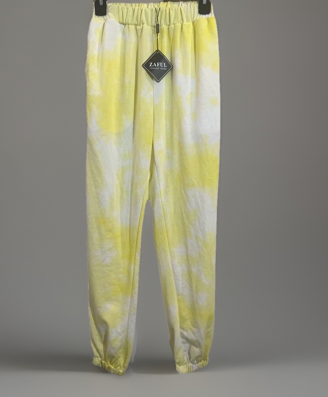 Zaful Sweatpants Women S Tie Dye Loungewear Athleisure Yellow White Joggers New