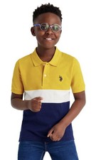 U.S. Polo Assn. Boys Short Sleeve Pique Polo Shirt, Sizes 4-18