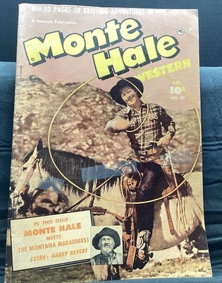 Vintage Rare MONTY HALE Western Comic #55 With GABBY HAYES 1950