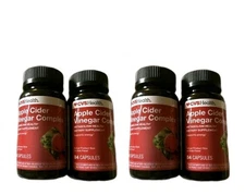 Lot Of 4 CVS HEALTH APPLE CIDER VINEGAR COMPLEX METABOLISM Exp 2027+