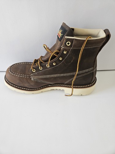 NEW Thorogood 804-4375 Men's 6" Moc Steel Safety Toe Work Boots, USA Made - Picture 13 of 19