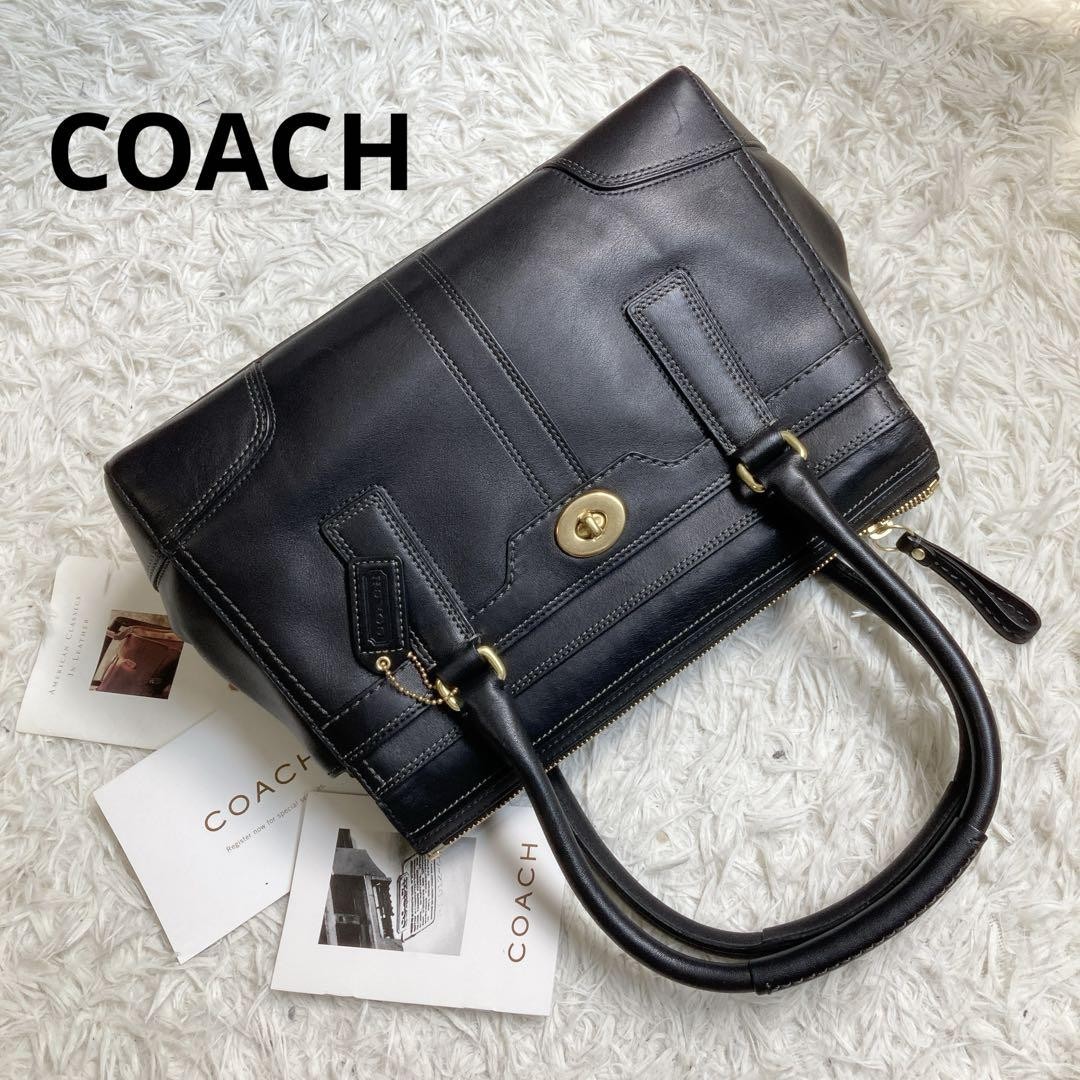 バッグ vintage coach old mini Boston BLACK vintage coach old mini Boston Black 黒 - メルカリ