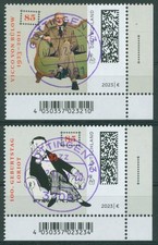 Bund 2023 Vicco von Bülow Loriot 3794/95 Ecke 4 mit TOP-Stempel (E4325)