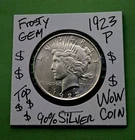 1923 P Peace Silver Dollar CHOICE GEM Brilliant Ultra Rare BU Grade Silver Coin