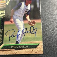 B10 Signature Rookies Draft Picks 1994 Autograph #59 Paul Failla California