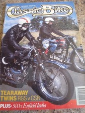 CLASSIC BIKE DEC 1990 RGS V CSR 500cc ENFIELD INDIA BULLET ROGER DE COSTER NORTO