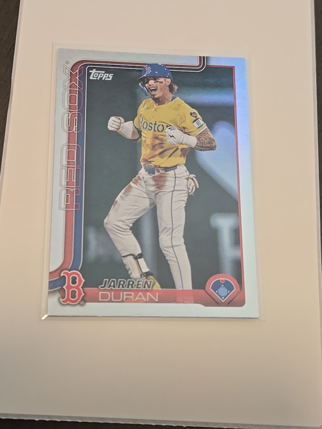 2025 Topps Series 2 Baseball #587 Jarren Duran HOLO Foil - Boston Red Sox