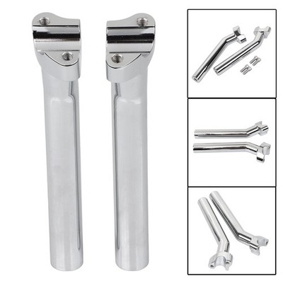Chrome 8.5'' Handlebar Risers For Harley Dyna Super Glide Low Rider Fat Boy FLSTF