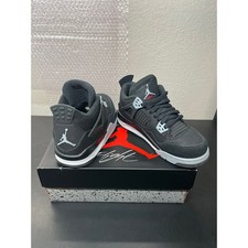 Air Jordan 4 Retro SE Black Canvas GS Size 6Y / Women’s 7.5 DV0553-006 OG Box