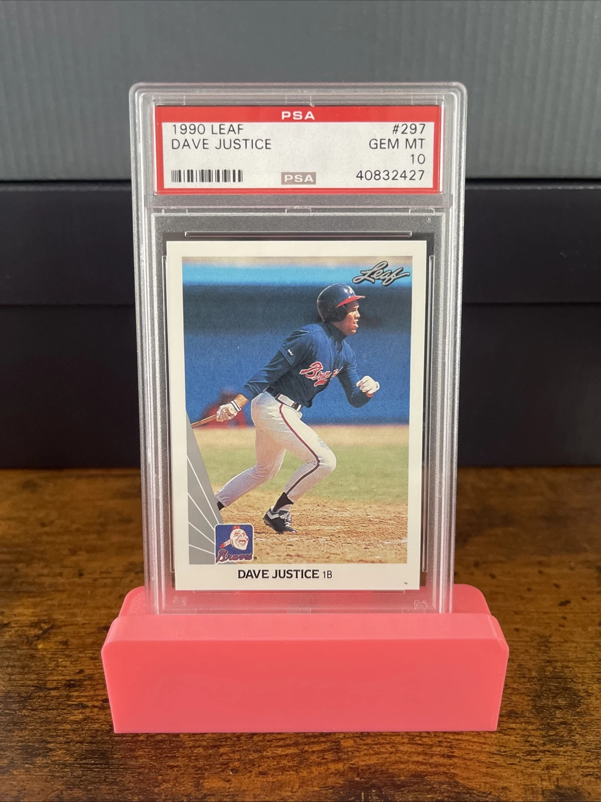 Dave Justice trading card