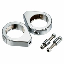 1 Paar Motorrad Blinkerhalter Befestigung Klemmen Clamps 41mm Gabel F&uuml;r Harley w