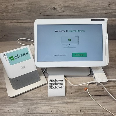 Clover Station C500 POS Point of Sale System + AC Adapter + p550 printer