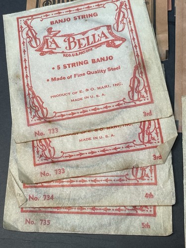 Vintage Banjo Strings Lot Of 37 Assorted Black Diamond Gibson - Picture 11 of 15