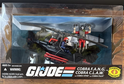 GI Joe 25th Anniversary COBRA F.A.N.G. C.L.A.W. FANG CLAW Viper & Pilot New