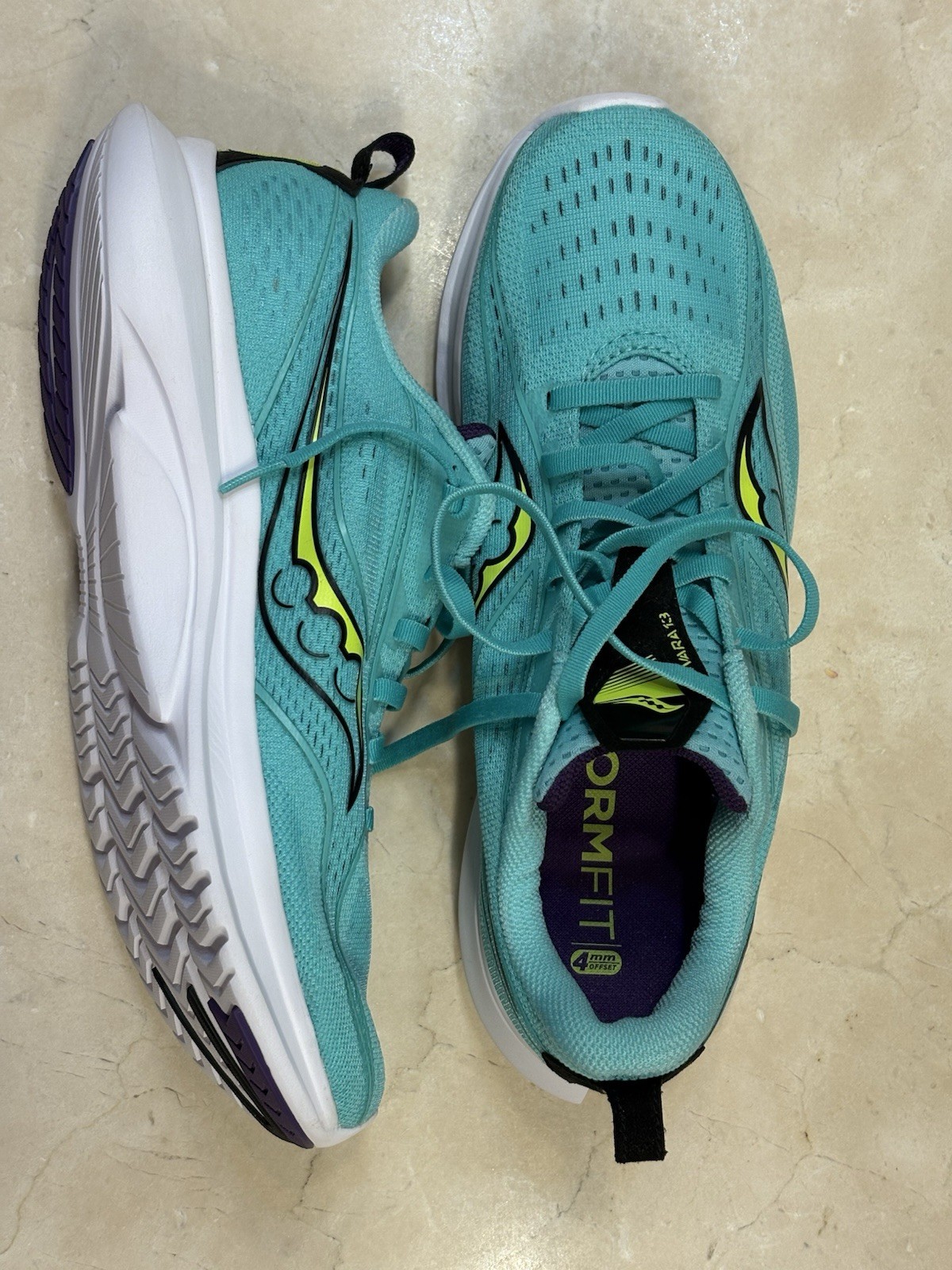 Saucony Kinvara 13 Women's Teal Running Shoes Lightweight Breathable Size 12 thumbnail 4