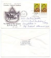 127438 - Kanada - FDC The Maple in Spring - Ottawa 14.4.1971 nach Bad Lauterberg