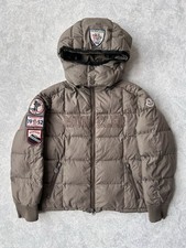 RARE Moncler Kids Down Puffer Jacket Embroidered Patches 10 A 140 cm