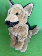 FAO Toys R Us Geoffrey German Shepherd Dog Plush Realistic  Sitting 13” 2015