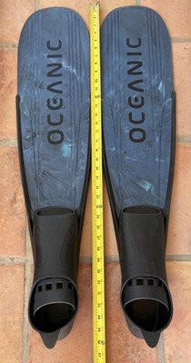 Oceanic 36  XXL Predator Free Dive Scuba Snorkeling Fins US Mens Size 11.5-12