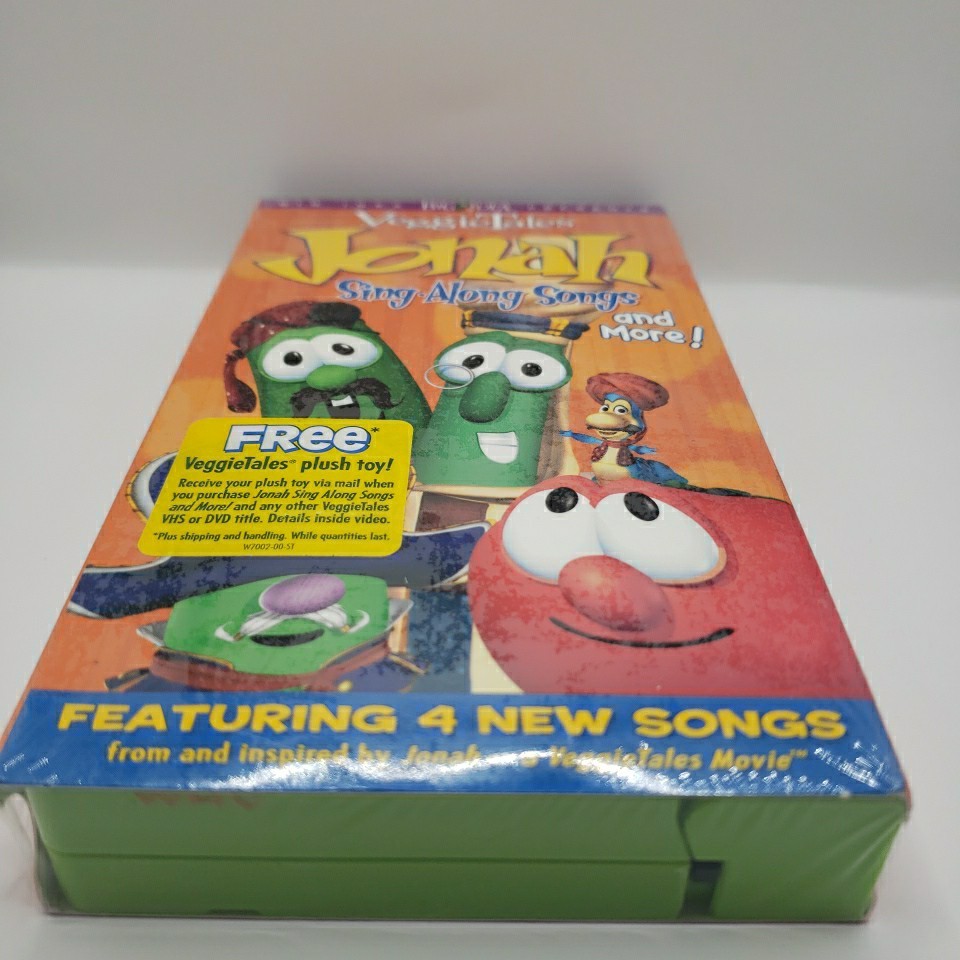 VeggieTales Jonah Sing-Along Songs VHS 2002 Video Tape VTG Kid