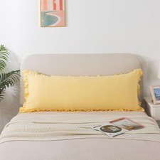 Body Size Pillow Cases Set of 1 - Ruffled Chic Boho Pillowcase 1 Pack, Super ...