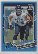 2023 Panini Donruss Optic Rated Rookie Aqua Prizm /299 Peter Skoronski #296 15j7