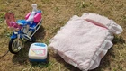 Vintage Barbie Motorcycle Tethered Remote Control Bed Bedding C1990s Mattel Toy