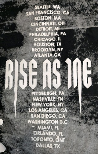 Rise As 1NE Graphic T-Shirt Men’s Medium Splatter Paint Double-Sided Tour Tee - Imagen 5 de 8