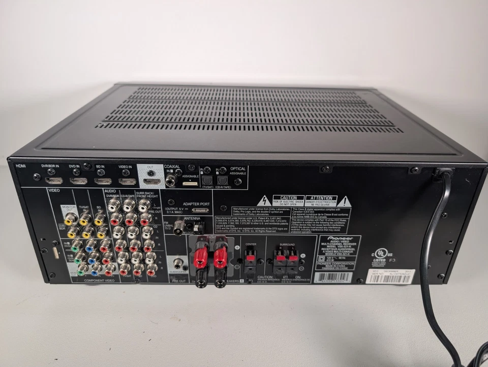 Pioneer VSX-521-K 5.1 Channel AV Receiver - Tested & Working - HDMI Home Theater - Image 4 of 4