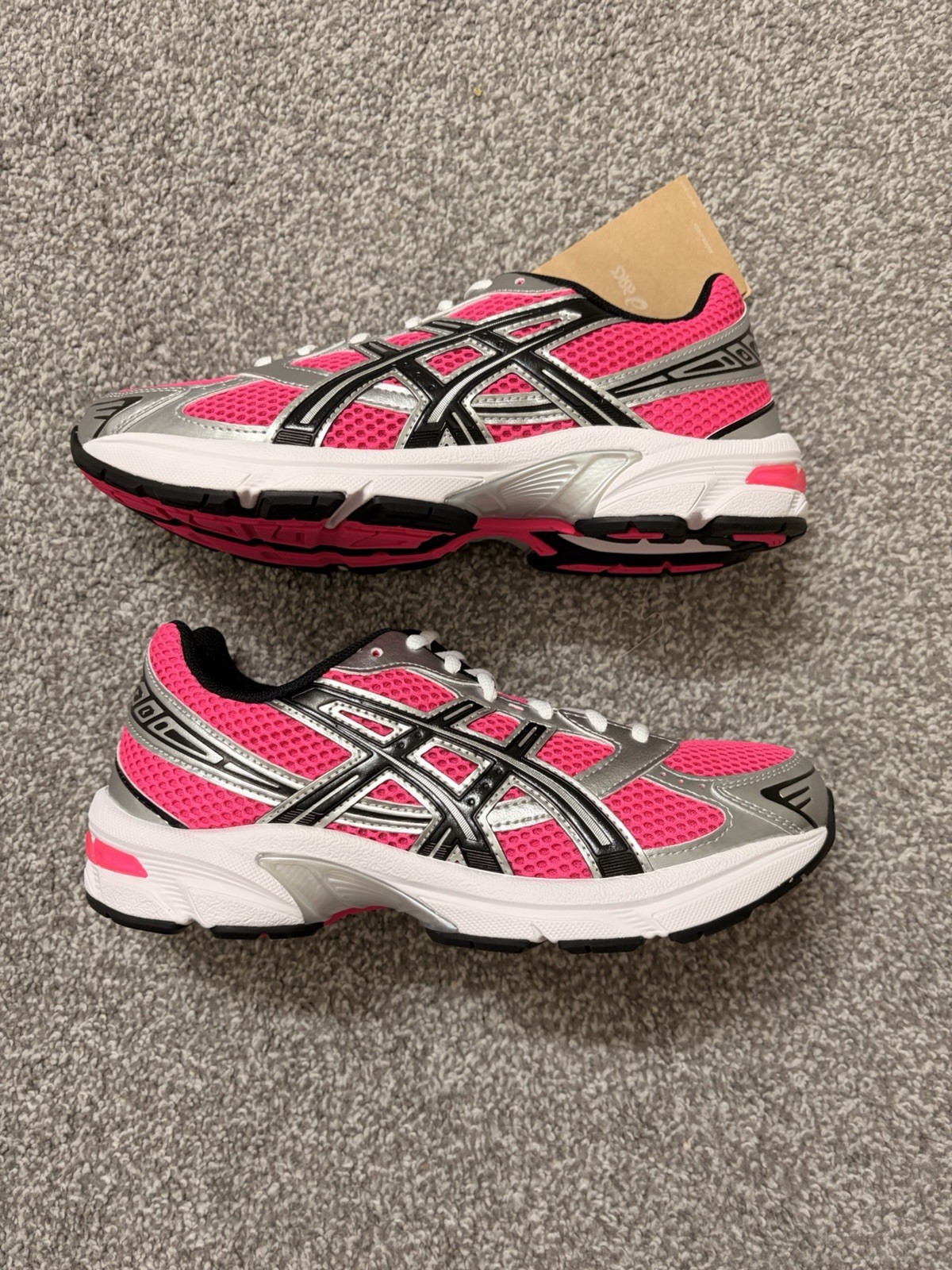 Sz 8W ASICS GEL-1130 Neon Pack - Pink Glo Pure Silver | Women's | 1202A525-700 | thumbnail 2