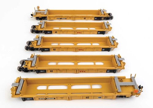 Walthers escala HO ~ Thrall reconstruido 40' vagón pozo ~ remolque tren TTX DTTX #748228 | Condition: New