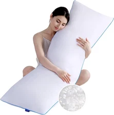 Memory Foam Body Pillow Insert - Full Body Pillow for Adults - Soft Large Long B