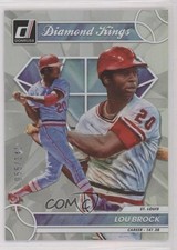 2023 Panini Donruss Diamond Kings Career Stat Line 55/141 Lou Brock #19 HOF n0c