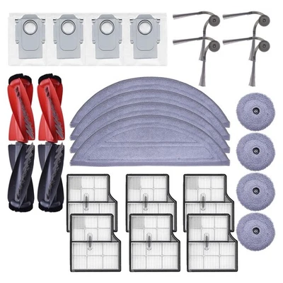 VERCO Ersatzteile Set für Roborock Saros 10 Zubehör Bürsten Filter Beutel Wischtücher