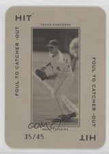 2005 Donruss Throwback Threads Hit Foul to Catcher -Out 35/45 Mark Teixeira 0f6