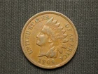 🔥OLD COPPER COIN! VF 1909 INDIAN HEAD CENT PENNY PARTIAL LIBERTY 🔥LOT 110!