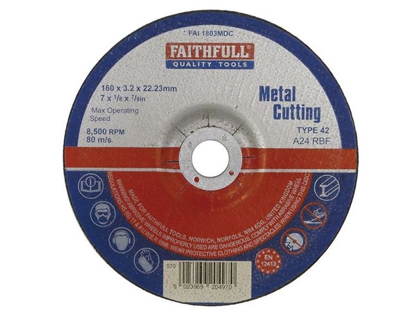 Faithfull - Metalltrennscheibe 180 X 3,2Mm-image