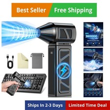Compressed Air Duster, 360000RPM Powerful Electric Air Duster with Brushless ...