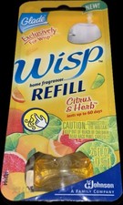 LOT OF 7 NEW Glade Wisp CITRUS HERB Fragrance Oil Refill .26 fl oz 7.9 ml US