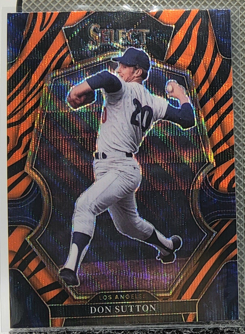 2023 Panini Select #183 Don Sutton Tiger Prizm