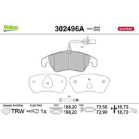 Valeo BremsbelÄGe Satz Vorderachse Passend FüR Audi A6 A7 Q5 | 302496A