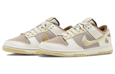 Nike Dunk Low Year of the Rabbit Beige Brown Casual Lifestyle Shoes FD4203-211