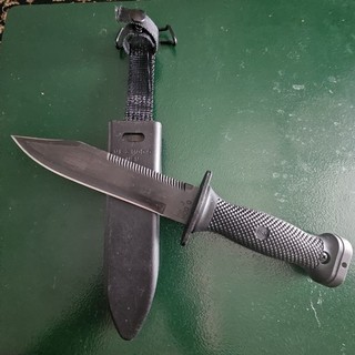 VINTAGE MK 3 MODEL 0 USN FIXED BLADE MILITARY SURVIVAL DIVE KNIFE W/ SHEATH